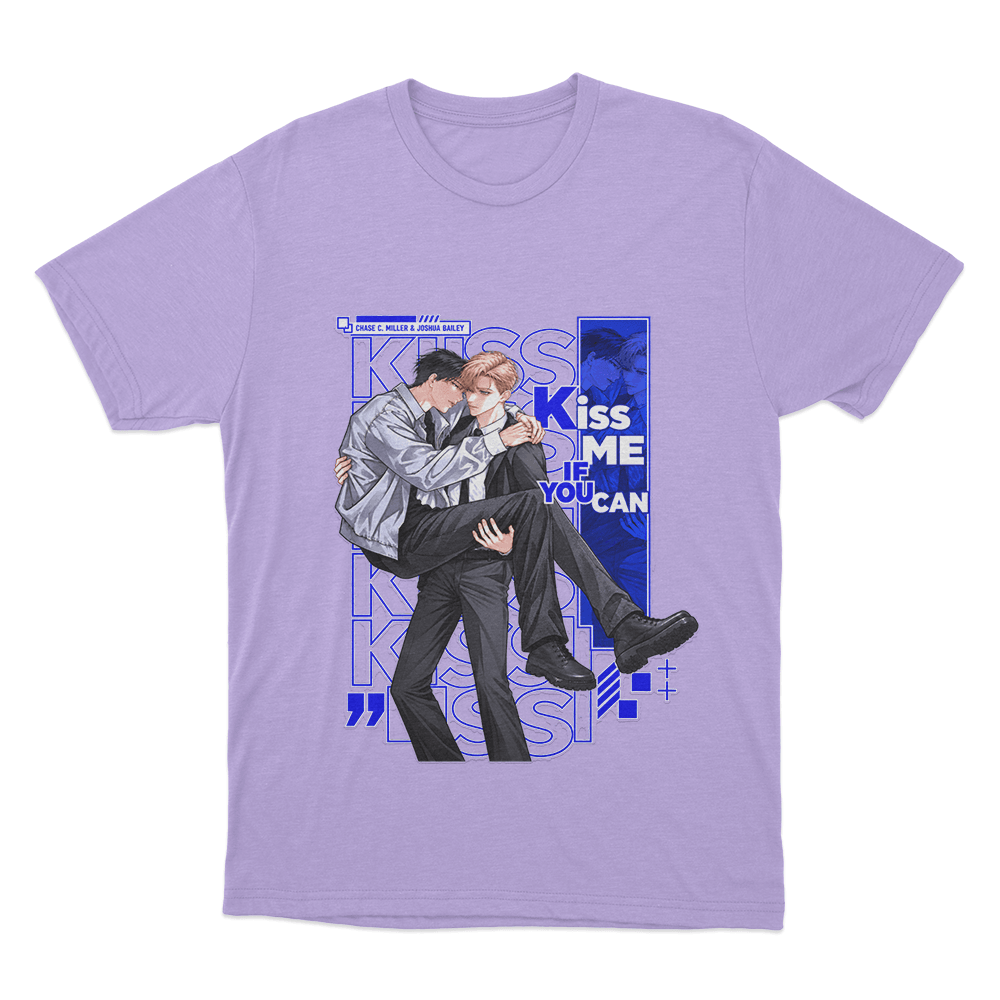 Kiss Me If You Can Chase And Joshua Couple Unisex T Shirt Purple Kiss Me If You Can Chase And Joshua Couple Unisex T Shirt Purple