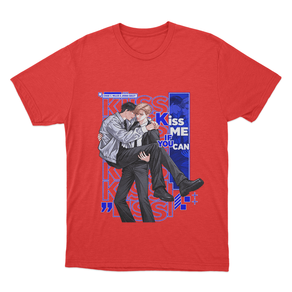 Kiss Me If You Can Chase And Joshua Couple Unisex T Shirt Red Kiss Me If You Can Chase And Joshua Couple Unisex T Shirt Red