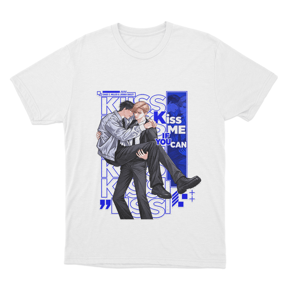 Kiss Me If You Can Chase And Joshua Couple Unisex T Shirt White Kiss Me If You Can Chase And Joshua Couple Unisex T Shirt White