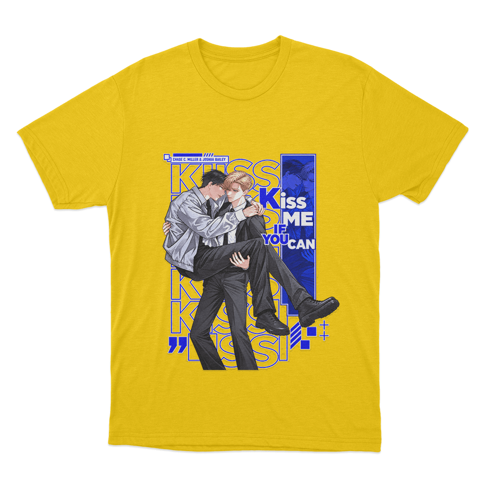 Kiss Me If You Can Chase And Joshua Couple Unisex T Shirt Yellow Kiss Me If You Can Chase And Joshua Couple Unisex T Shirt Yellow