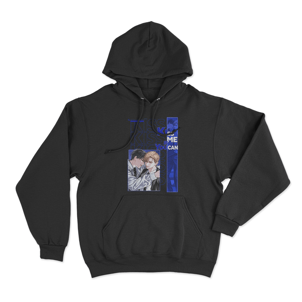 Kiss Me If You Can Intimate Couple Unisex Hoodie Black Kiss Me If You Can Intimate Couple Unisex Hoodie Black