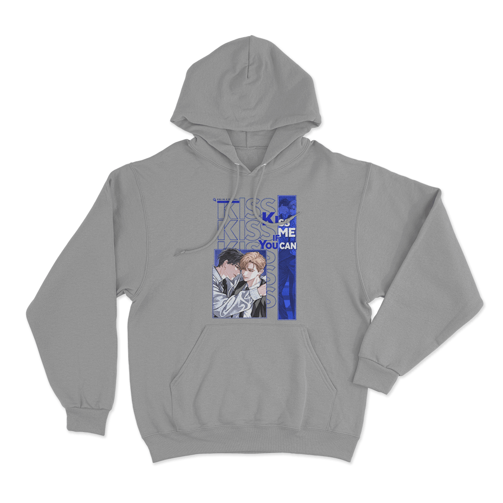 Kiss Me If You Can Intimate Couple Unisex Hoodie Grey Kiss Me If You Can Intimate Couple Unisex Hoodie Grey