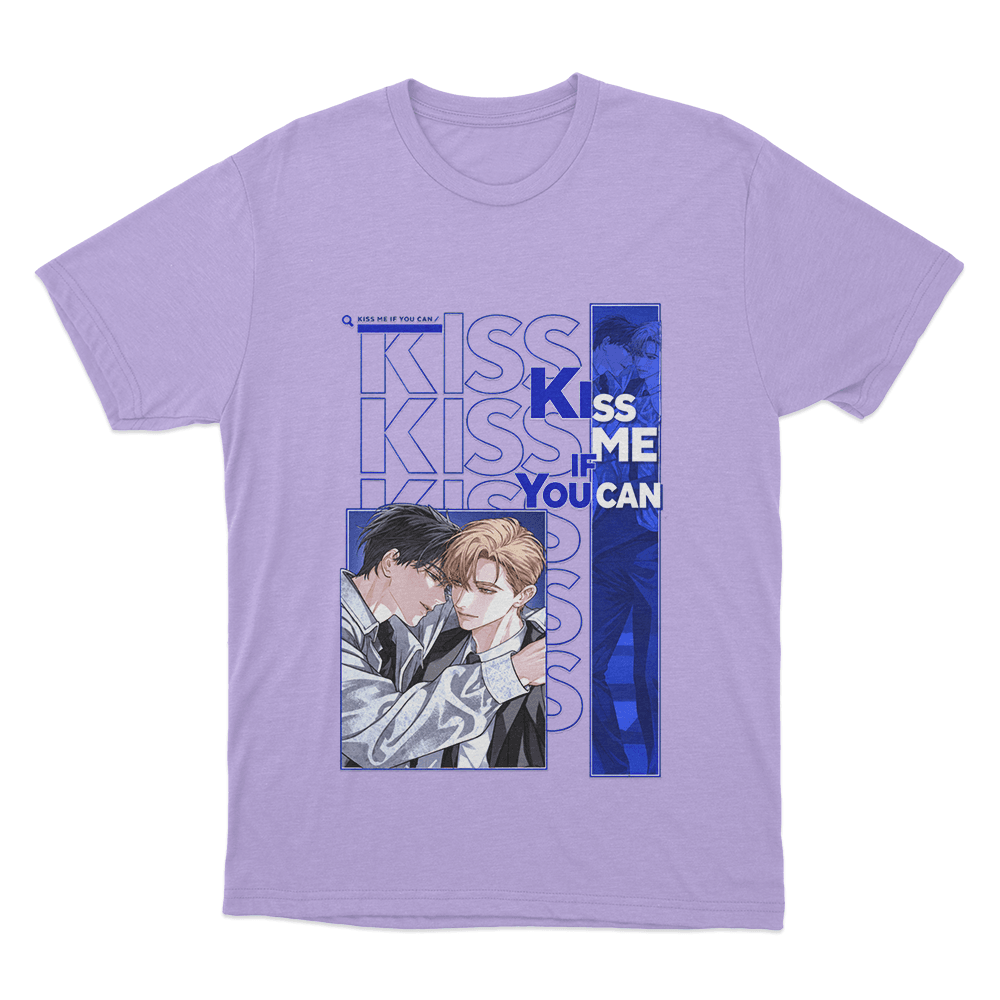 Kiss Me If You Can Intimate Couple Unisex T Shirt Purple Kiss Me If You Can Intimate Couple Unisex T Shirt Purple